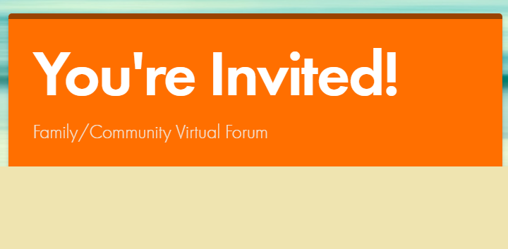 You're invited