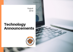 August 2019 - Technology Announcements
