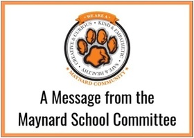 Message from Maynard School Committee