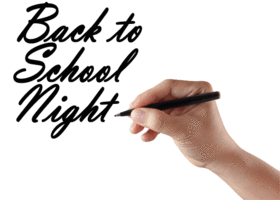 Back to School Night September 25